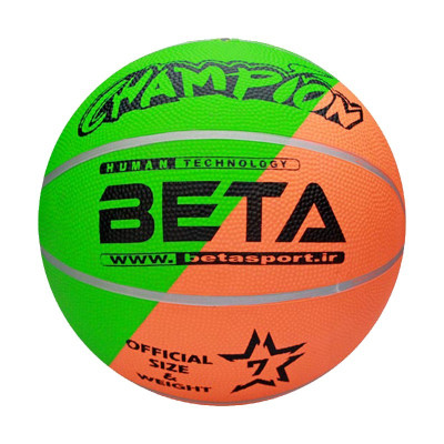 توپ بسکتبال لاستیکی سایز 7 (فسفری) – (PBR7(mc