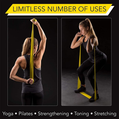 کش پیلاتس TheraBand مدل NON-LATEX طول 45.5 متر LEVEL 1