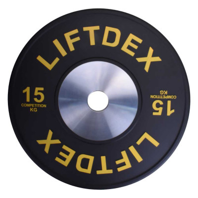 صفحه هالتر LIFTDEX مدل COMPETITION وزن 15 کیلوگرم بسته دو عددی