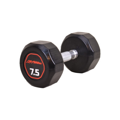 دمبل 8 ضلعی 7.5 کیلویی LifeFitness (بسته 2 عددی)