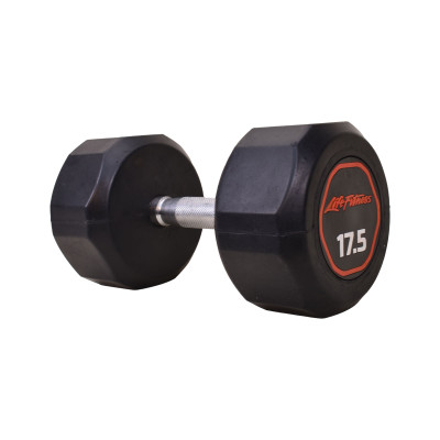 دمبل 8 ضلعی 12.5 کیلویی LifeFitness (بسته 2 عددی)