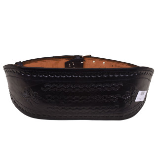 کمربند بدنسازی چرمی 15 سانت