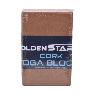 آجر یوگا چوب پنبه ای GOLDEN STAR