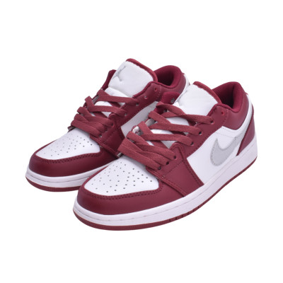 کتانی AIR JORDAN 1 زرشکی سفید طرح NIKE