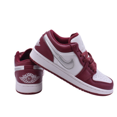 کتانی AIR JORDAN 1 زرشکی سفید طرح NIKE