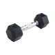 دمبل 6 ضلعی مشکی 20 کیلویی POWERGYM (بسته 2 عددی)