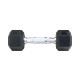 دمبل 6 ضلعی مشکی 20 کیلویی POWERGYM (بسته 2 عددی)