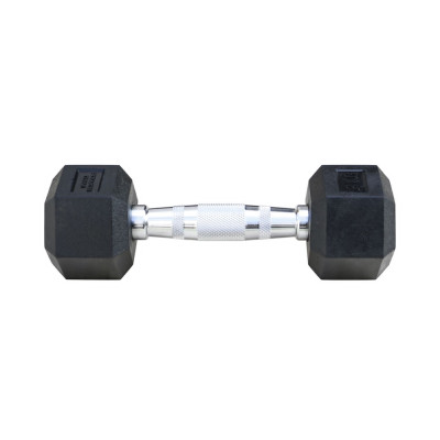 دمبل 6 ضلعی مشکی 20 کیلویی POWERGYM (بسته 2 عددی)