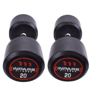 دمبل گرد وزن 20 کیلوگرم INPARS (بسته دو عددی)