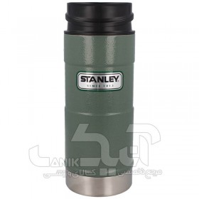 ماگ دگمه دار 350 میلی لیتر Stanley مدل One Handed Vacuum Mug Hammertone Green