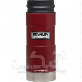 ماگ دگمه دار 350 میلی لیتر Stanley مدل One Handed Vacuum Mug Hammertone Red